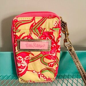 Lilly Pulitzer Chi Omega phone wristlet